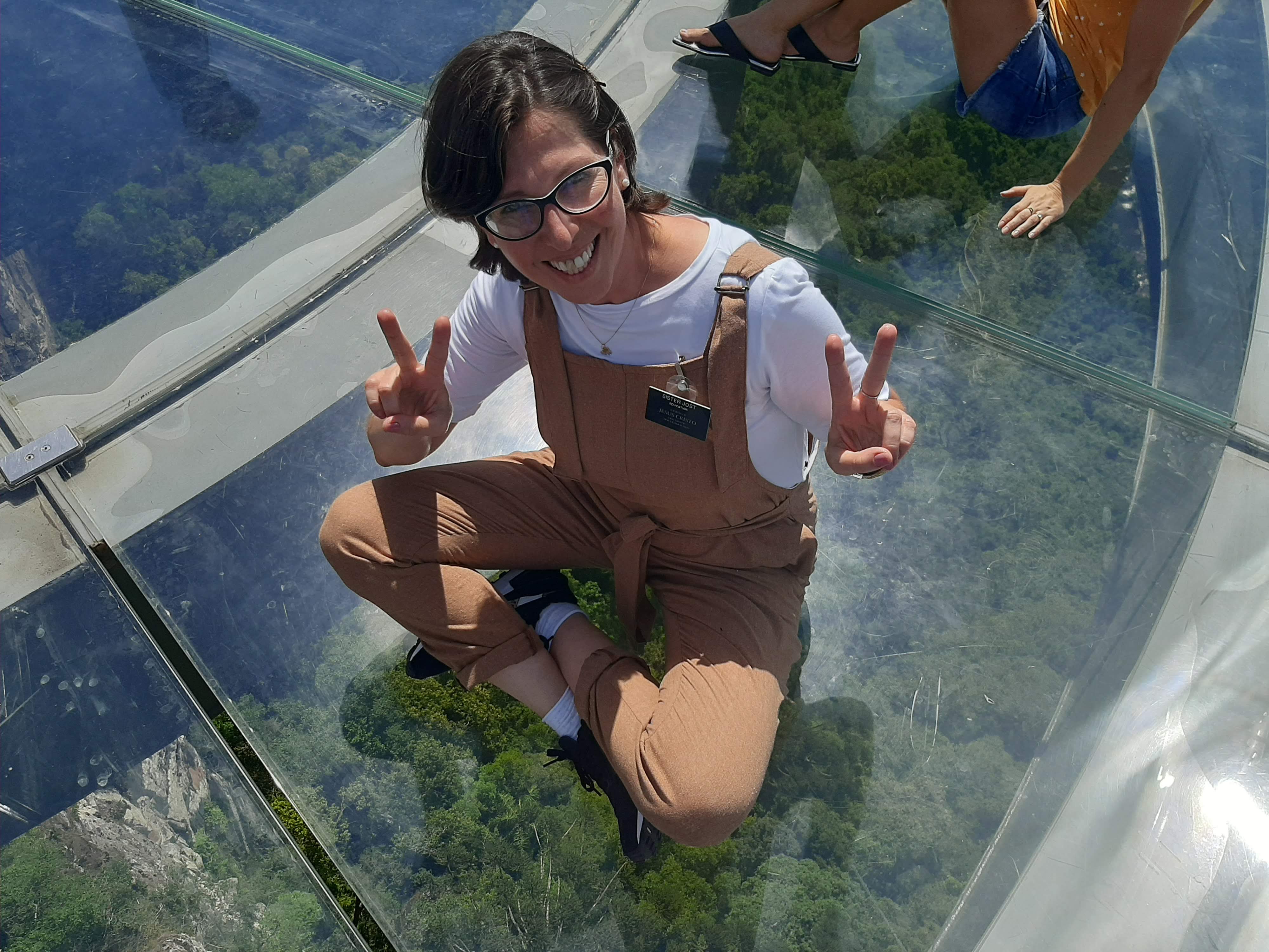 Sitting on the Sky Walk