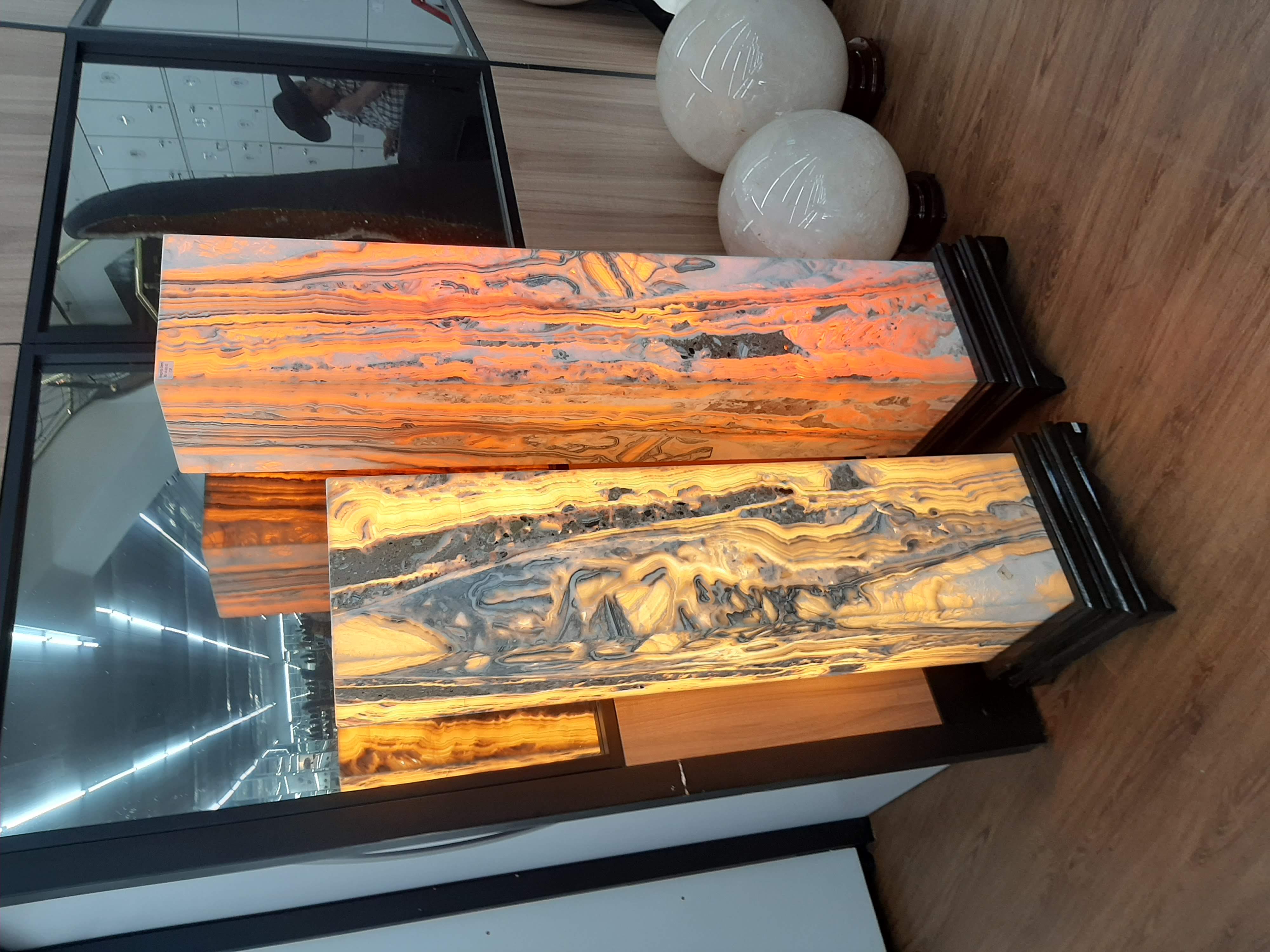 Lamps made out of minerals!