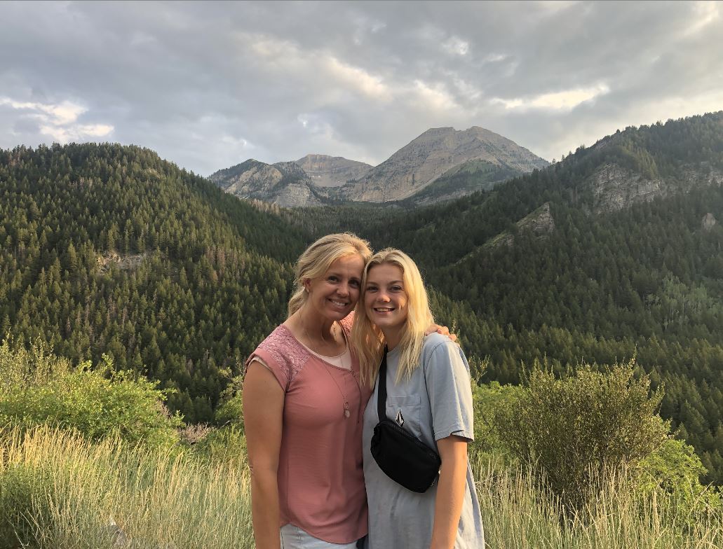 Kylie and Brittney in the Mountains